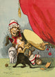 Three Little Kittens 1859 poster print by R.M. Ballantyne featuring playful kittens.