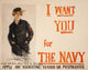 WWI I Want You for the Navy Poster Print by Howard Chandler Christy, 1918 artwork.