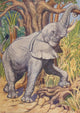 Beasts Shown to the Children African Elephant Poster Print by Percy J. Billinghurst