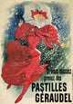 Pastilles G'Raudel 1895 Poster Print by Jules Chéret showcasing vibrant colors and Belle Époque style.