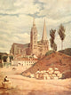 La Cathédrale de Chartres Art Print by Jean-Baptiste-Camille Corot