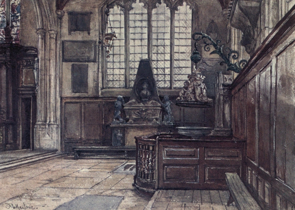 Tower of London 1908 Allhallows Church Poster Print by John Fulleylove