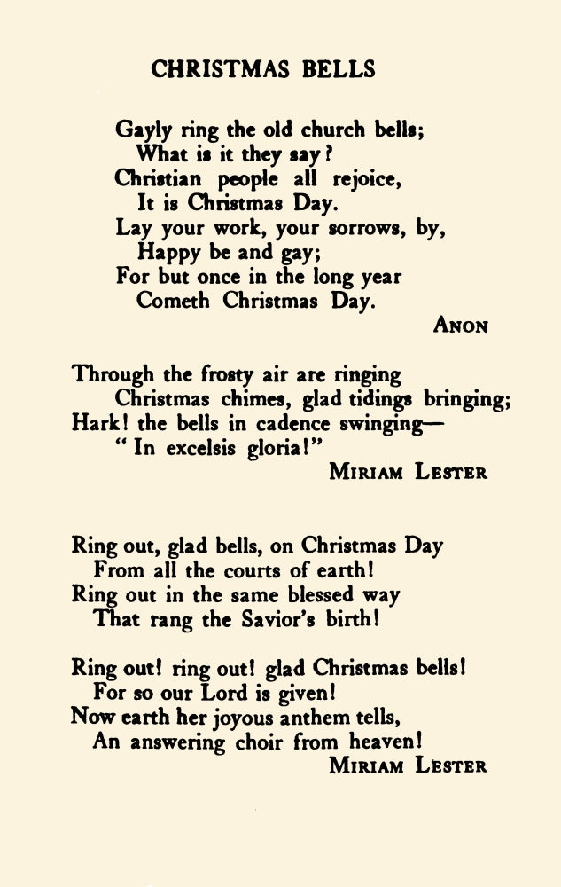 Merry Christmas to You, My Friend 1907 Holiday Poster Print featuring Christmas bells.