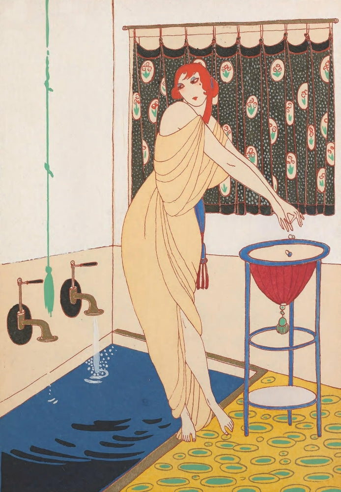 Modes et Manières d'Aujourd'hui 1913 Le Bain Poster Print by Charles Martin.
