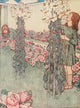 The Children's Book of Gardening 1909 Lilies & Roses Poster Print by Winifred Cayley-Robinson