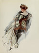 American Beauties 1909 Witching Gown Poster Print by Harrison Fisher