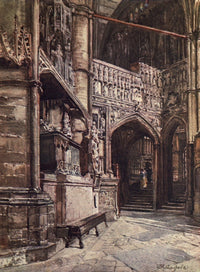 Westminster Abbey 1904 Tomb of Queen Philippa Poster Print by John Fulleylove