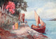 Turkey 1911 Boat in the Harbour Poster Print by Warwick Goble