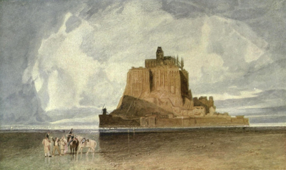 St. Michael's Mount Poster Print by John Sell Cotman showcasing beautiful landscape.