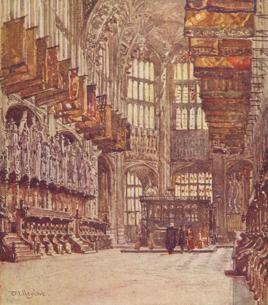 Westminster Abbey 1904 Chapel of Henry VII Poster Print by John Fulleylove