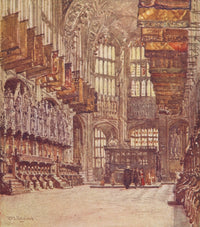 Westminster Abbey 1904 Chapel of Henry VII Poster Print by John Fulleylove