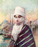Turkey 1911 Turkish Lady in Outdoor Dress Poster Print by Warwick Goble