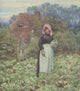 Happy England 1904 Cutting Cabbages poster print by Helen Allingham