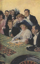 The Guests of Hercules 1912 Roulette Poster Print by M. Leone Bracker, vintage art poster.