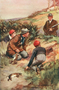 Burr Junior 1891 Hunting Poster Print by Harold Earnshaw, showcasing rich colors and intricate details.