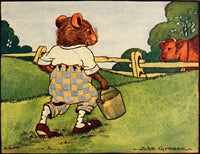 The Mouse's Tail c.1917 Fetching Milk Poster Print by Julia Greene
