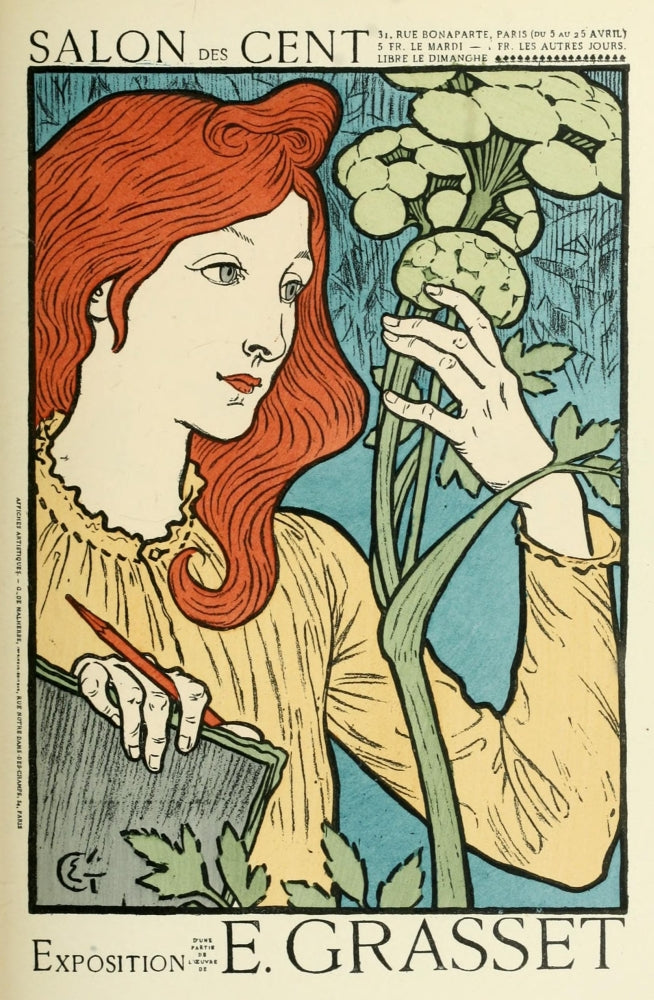 Les Affiches Illustrées 1896 Salon des Cent Poster Print by Eugène Grasset