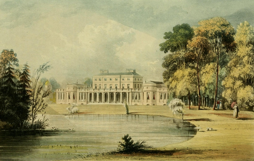 Frogmore House Poster Print by J. Gendall showcasing 1817 architecture.