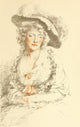 The Studio 1906 Study in Grey and Red poster print by John Hoppner