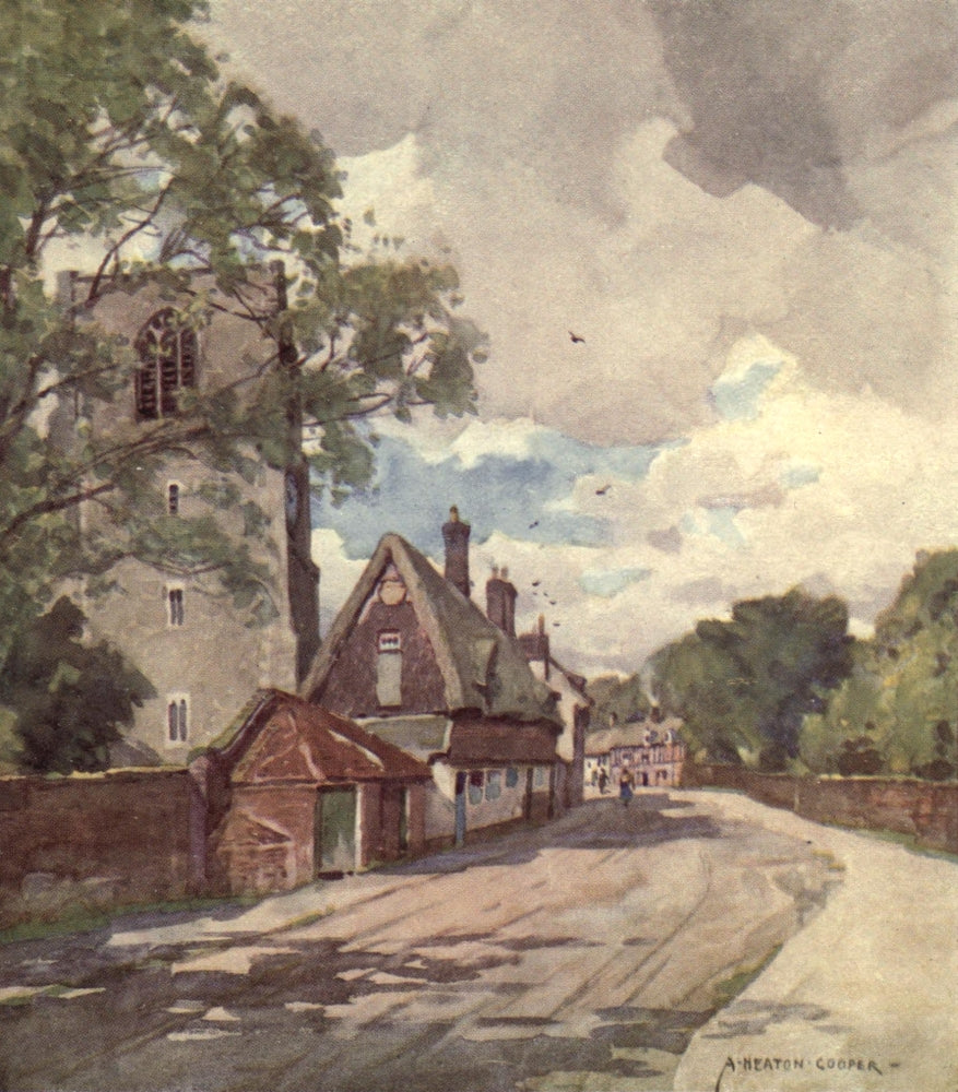 Norfolk & Suffolk 1921 East Dereham Poster Print by Alfred Heaton Cooper
