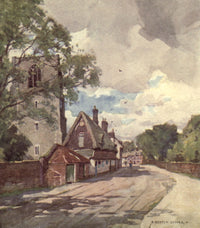 Norfolk & Suffolk 1921 East Dereham Poster Print by Alfred Heaton Cooper
