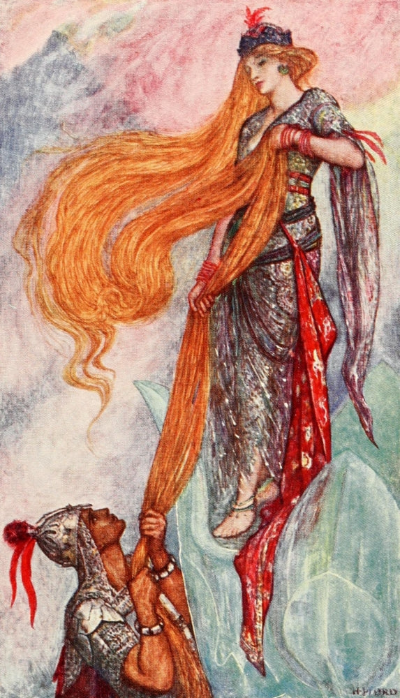 The Olive Fairy: The Ascent of the Crystal Tower Poster Print by Henry J. Ford