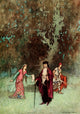 The Fairy Book 1913 poster print by Warwick Goble depicting a magical scene.