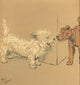 Mac 1912 Corner Meeting Poster Print by Cecil Aldin, vintage artwork