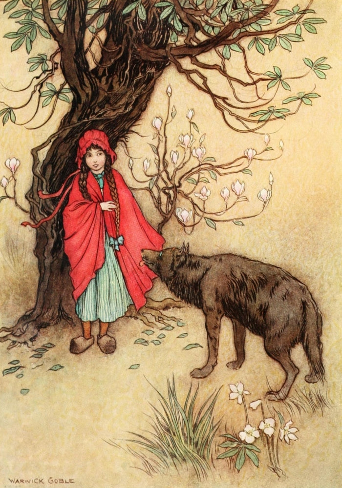 Warwick Goble The Fairy Book 1913 Is It Far From Hence, Asked The Wolf Poster Print