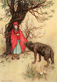Warwick Goble The Fairy Book 1913 Is It Far From Hence, Asked The Wolf Poster Print