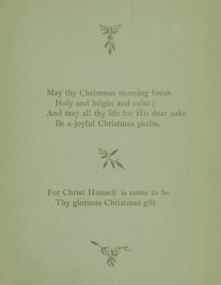 Christmas Sunshine 1885 Poster Print by Frances R. Havergal