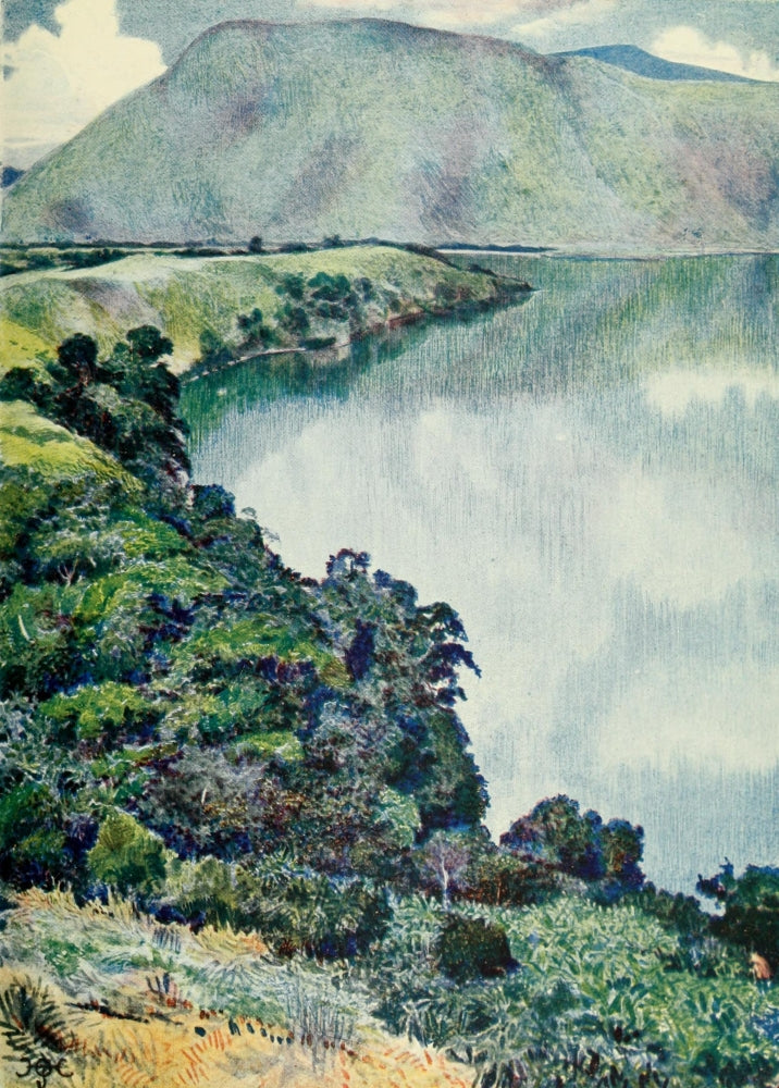 The Uganda Protectorate 1902 Crater Lake Ankole Poster Print by Sir Harry Johnston