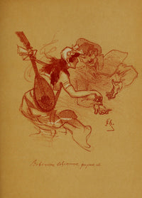 Les Bohémiens 1887 Poster Print by Jules Chéret showcasing bohemian life.