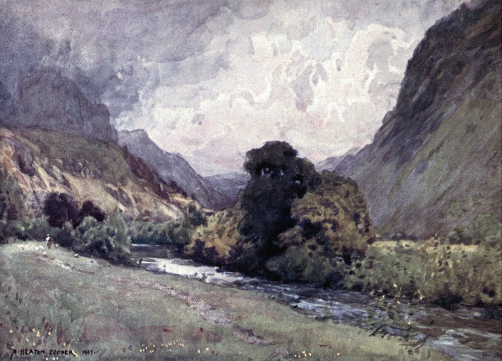 English Lakes 1908 Vale of St. John Poster Print by A. Cooper