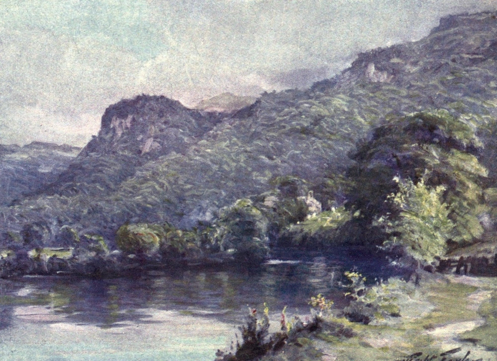 Beautiful Wales 1905 Church Pool, Bettws-y-Coed Poster Print