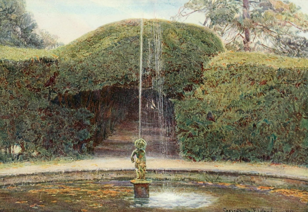 Gardens in Midland & Eastern Counties 1908 Melbourne Hall Poster Print by George S. Elgood, available in multiple sizes.