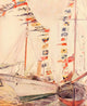 Les Flammes de Yachts Poster Print by Paul César Helleu, vibrant maritime art