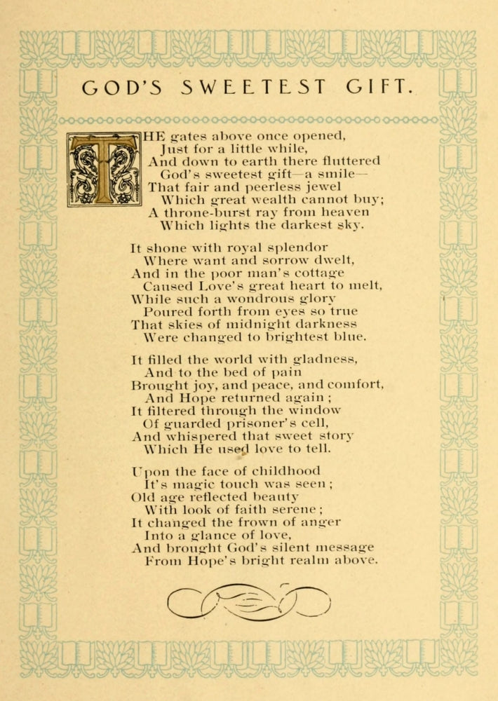 God's Sweetest Gift Poster Print by Grant Kyler