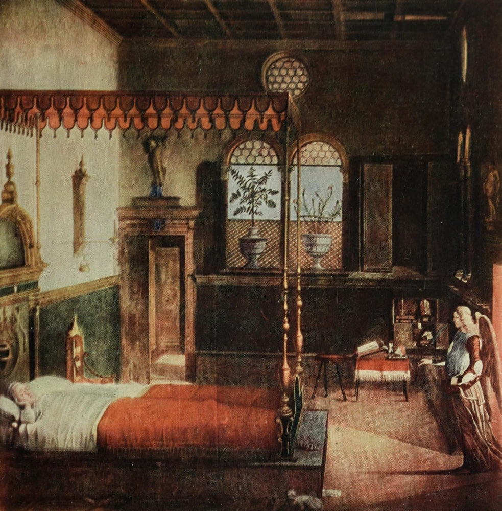Dream of St. Ursula poster print by Vittore Carpaccio, showcasing Renaissance art.