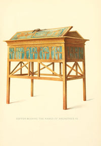 The Tomb of Iouiya & Touiyou 1907 Poster Print featuring the Coffer of Amenothes III