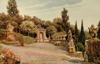 The Studio 1904 Upper Terrace, Villa Imperiale, Genoa Poster Print by George S. Elgood