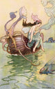Nautilus is My Boat Poster Print by Warwick Goble, showcasing whimsical fairy tale art.