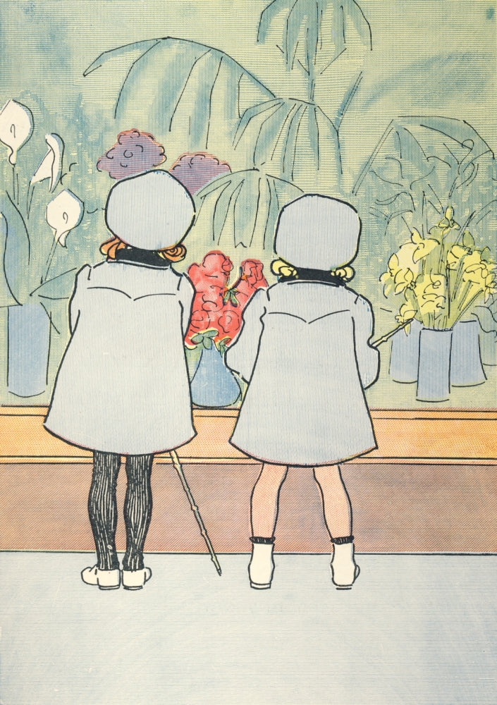 Our Darlings c.1908 Vintage Window-shopping Poster Print by Edith Farmiloe