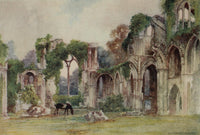Netley Abbey East Window Poster Print by Warwick Goble