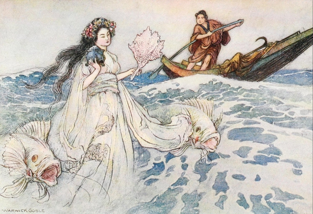 Green Willow 1910 Urashima Art Print by Warwick Goble