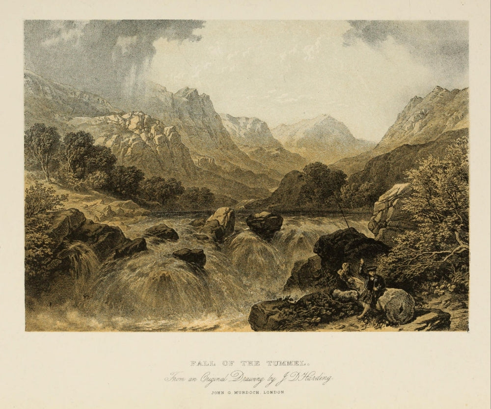 Scotland 1840 Fall of the Tummel Poster Print by James Duffield Harding