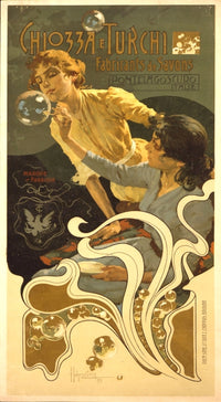 Chiozza e Turchi 1897 Poster Print by Adolph Hohenstein showcasing vibrant 19th-century art.