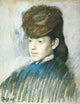 Mlle Malo c.1877 Poster Print by Edgar Degas showcasing 19th-century Parisian elegance.