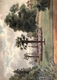 Kew Gardens 1908 The Palm Trees & Main Gate Poster Print by Thomas Mower Martin