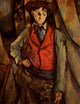 Boy in a Red Vest Fine Art Print by Paul Cézanne